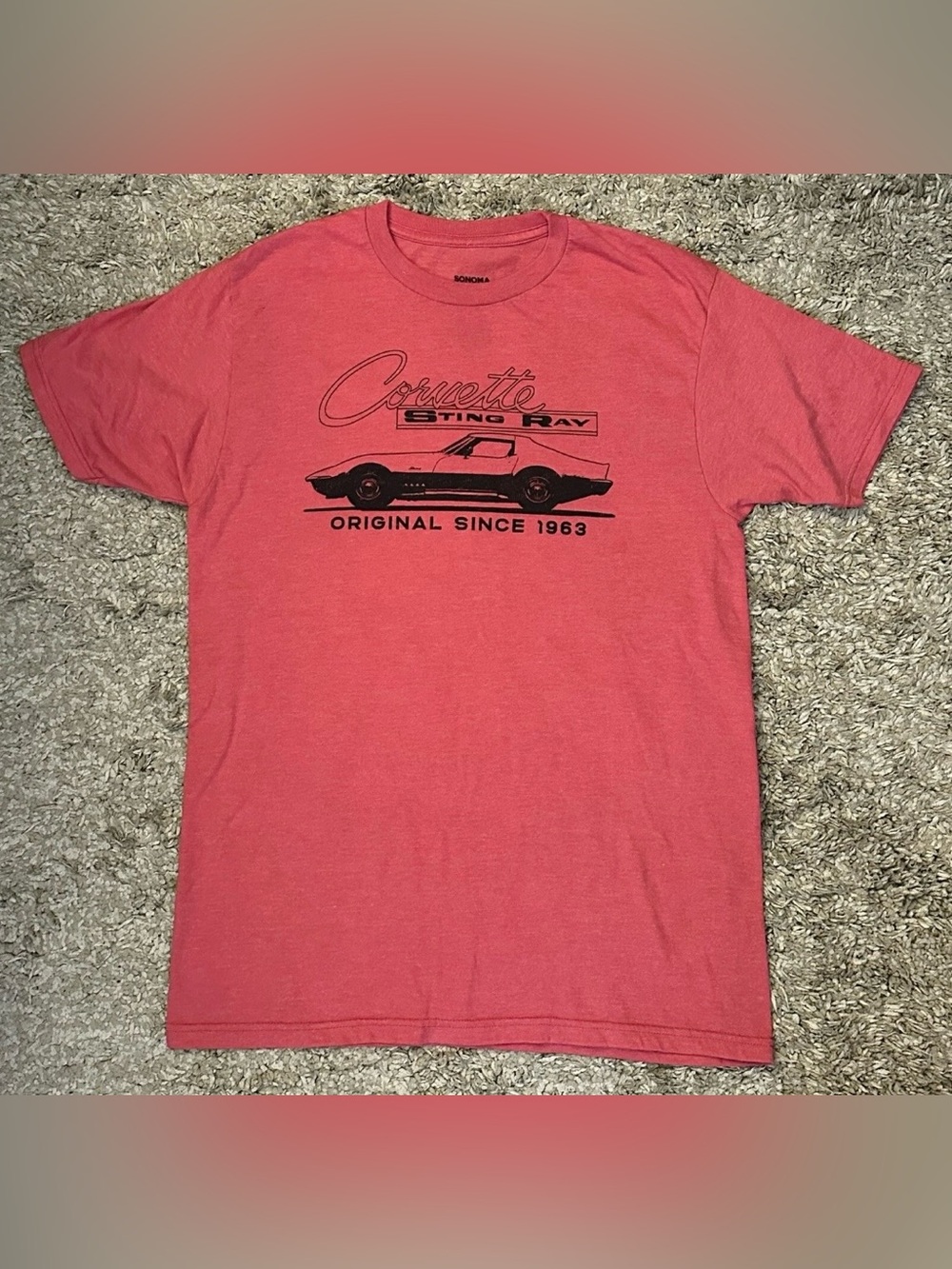Sonoma GM Corvette Sting Ray Chevrolet 1963 Classic Men’s T-Shirt Size M